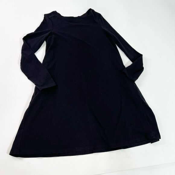 Pact Empire Waist Dress Womens Small Blue Crew Neck Long Sleeve Mini Outfit - Picture 1 of 8